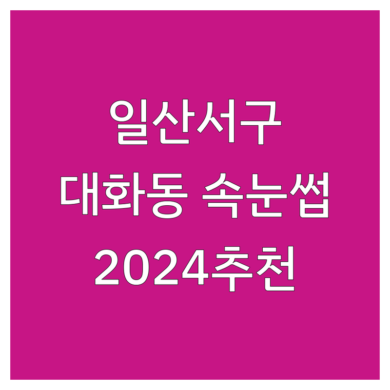 고양시 일산서구 대화동 속눈썹추천 베스트 선택 | 2024-2025 최신 순위 정리