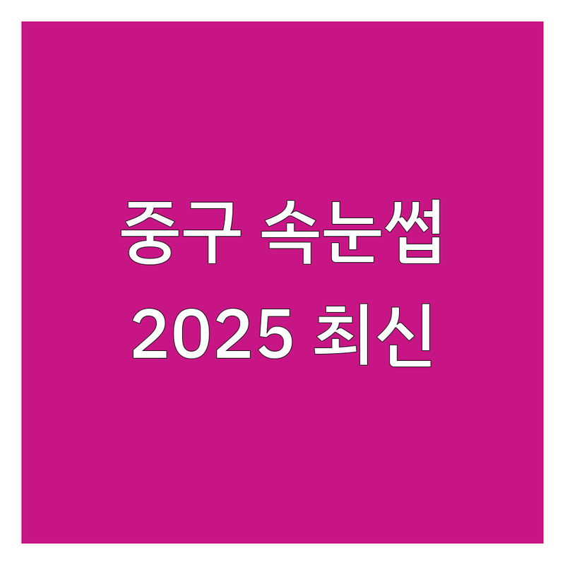 서울 중구 속눈썹펌 베스트 선택 | 2025년 최신 정보 총정리