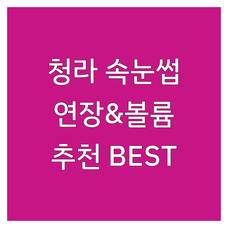 인천 서구 청라동 속눈썹연장 속눈썹볼륨 정보 모음 | 현지인이 추천하는 BEST 선택